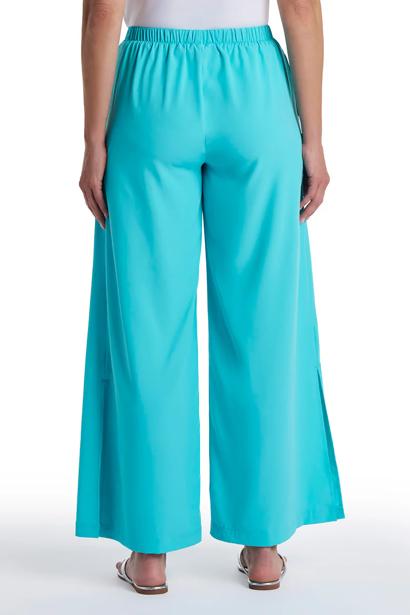 Women's Petra Wide Leg Pant | Coolibar Blue - Image 4