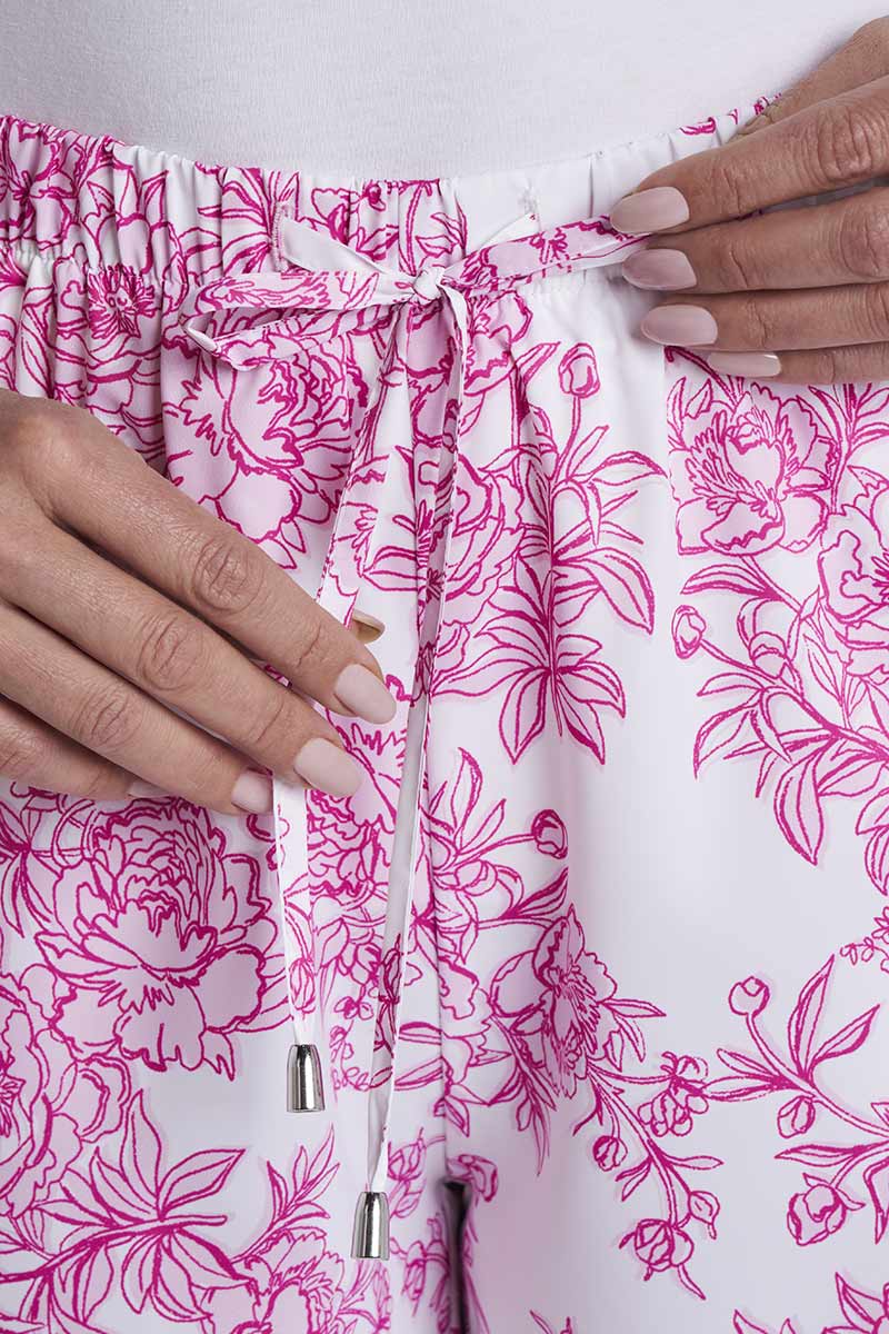 Women's Petra Wide Leg Pant | Fuchsia Bouquet - Image 10