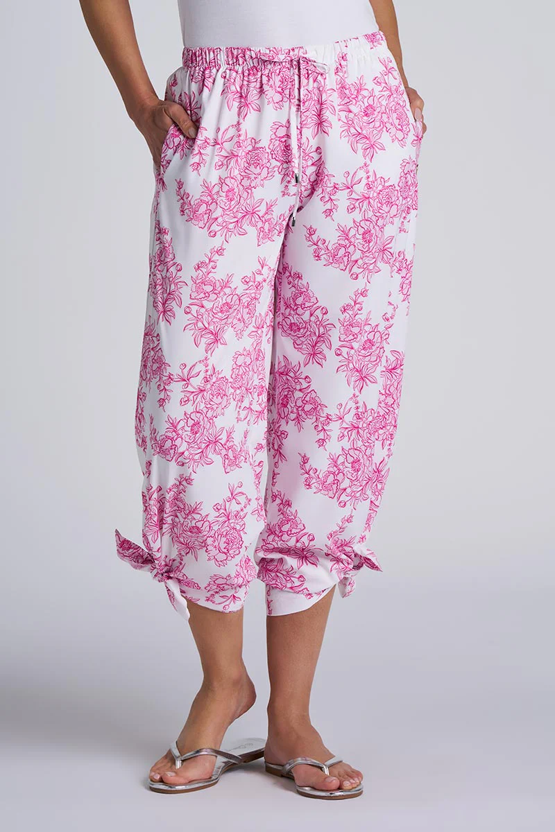Women's Petra Wide Leg Pant | Fuchsia Bouquet - Image 2