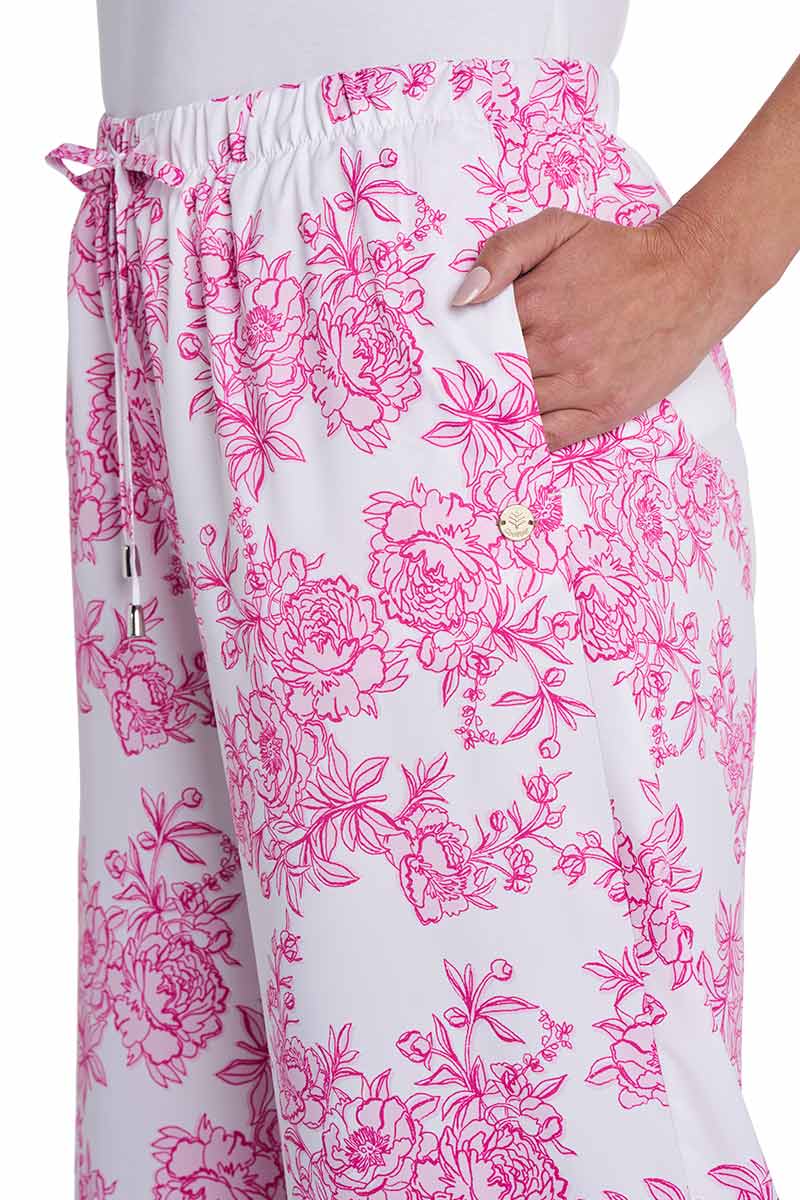 Women's Petra Wide Leg Pant | Fuchsia Bouquet - Image 5