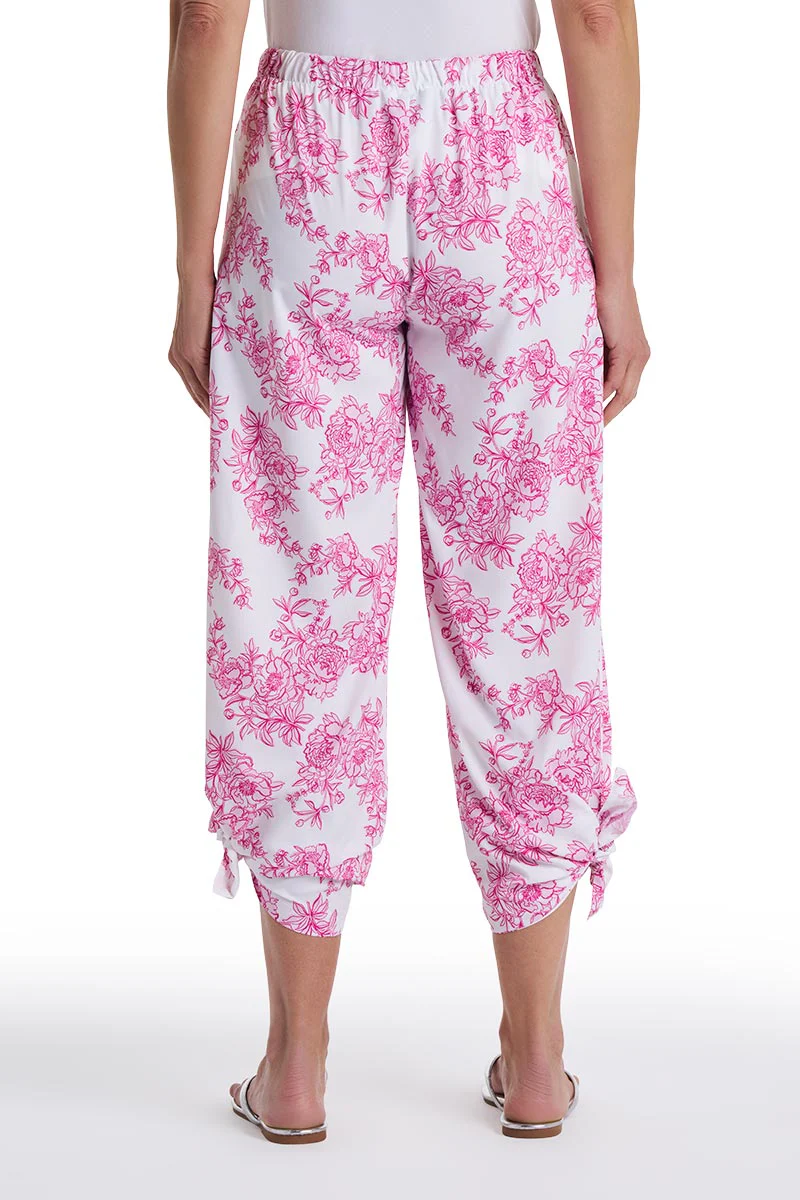 Women's Petra Wide Leg Pant | Fuchsia Bouquet - Image 9