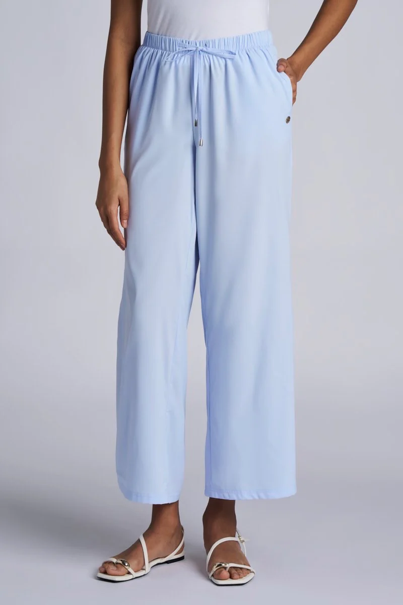 Women's Wide Leg Pants with Side Slits| Regular Parent - Image 27