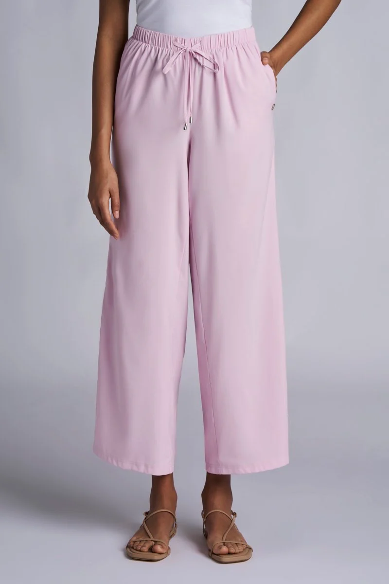 Women's Wide Leg Pants with Side Slits| Regular Parent - Image 23