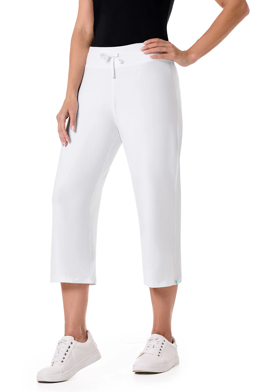 Women's Windley Beach Capris | White - Image 3