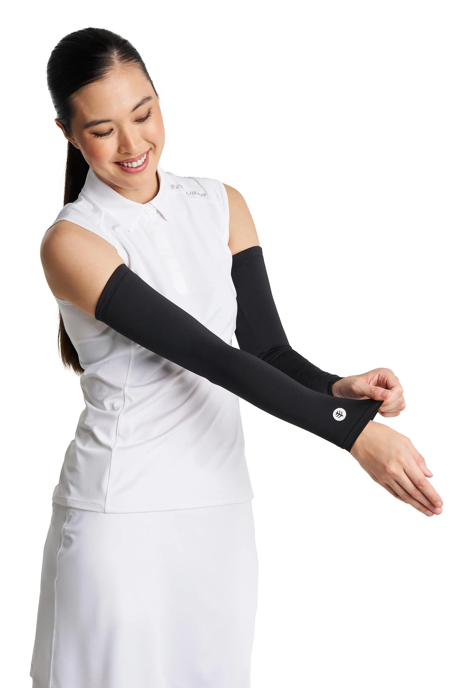 Women's MaxShield Performance Arm Sleeves | Black - Image 5