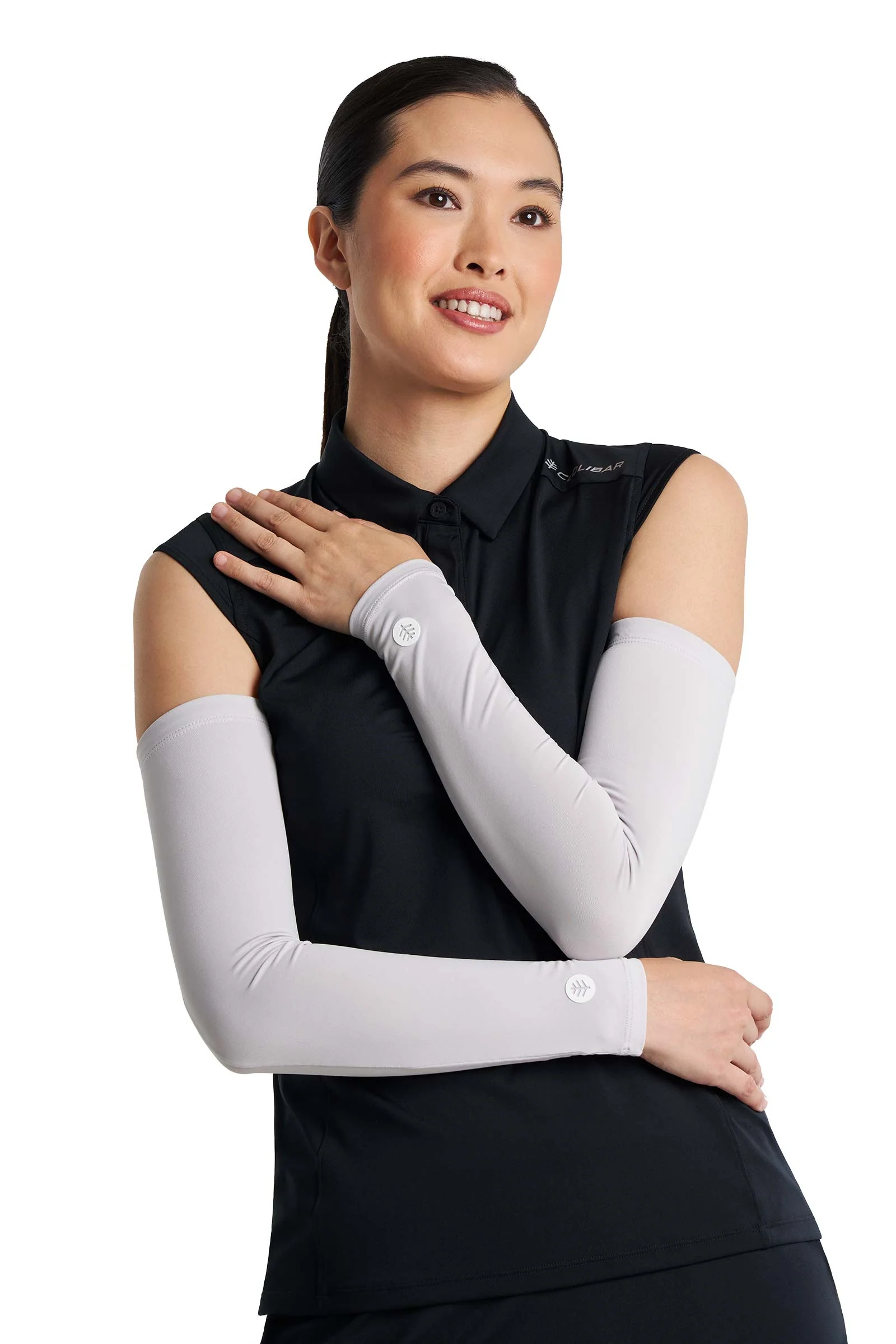 Women's MaxShield Performance Arm Sleeves | Sleek Grey - Image 3