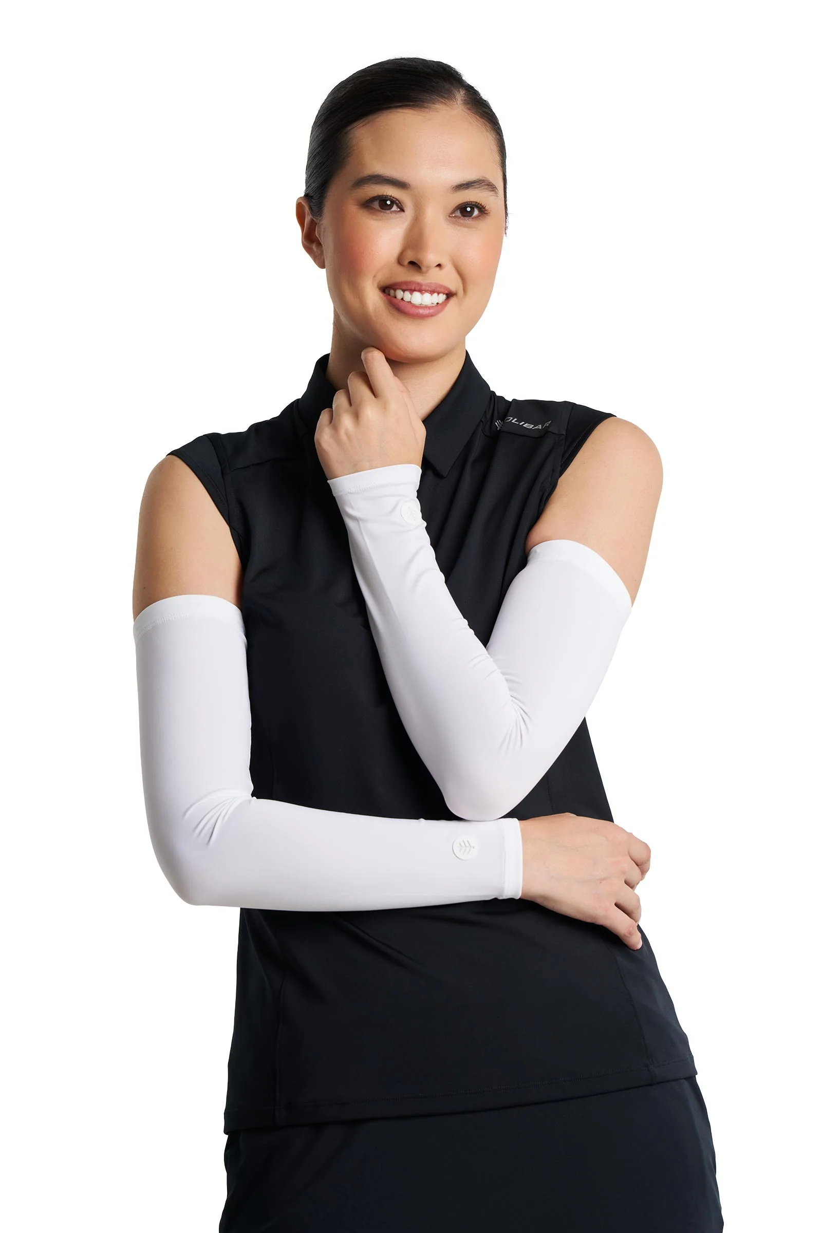Women's MaxShield Performance Arm Sleeves | White - Image 4
