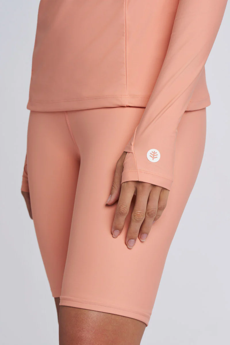 Women's Escalante Zip Rash Guard | Soft Blush - Image 7