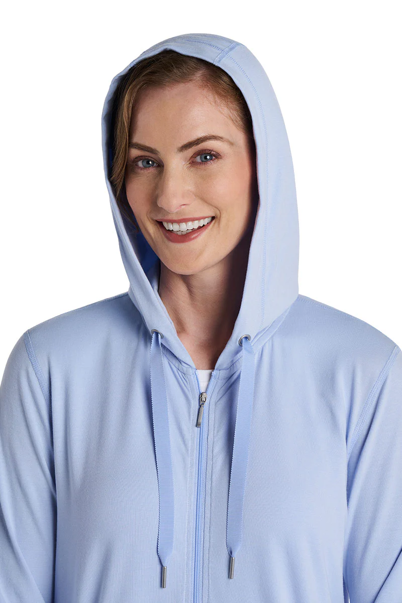 Women's LumaLeo Zip-Up Hoodie | Periwinkle - Image 4