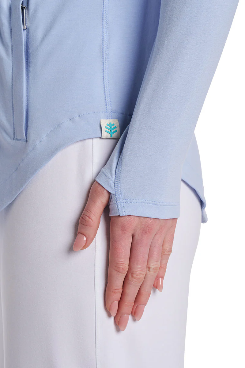 Women's LumaLeo Zip-Up Hoodie | Periwinkle - Image 5